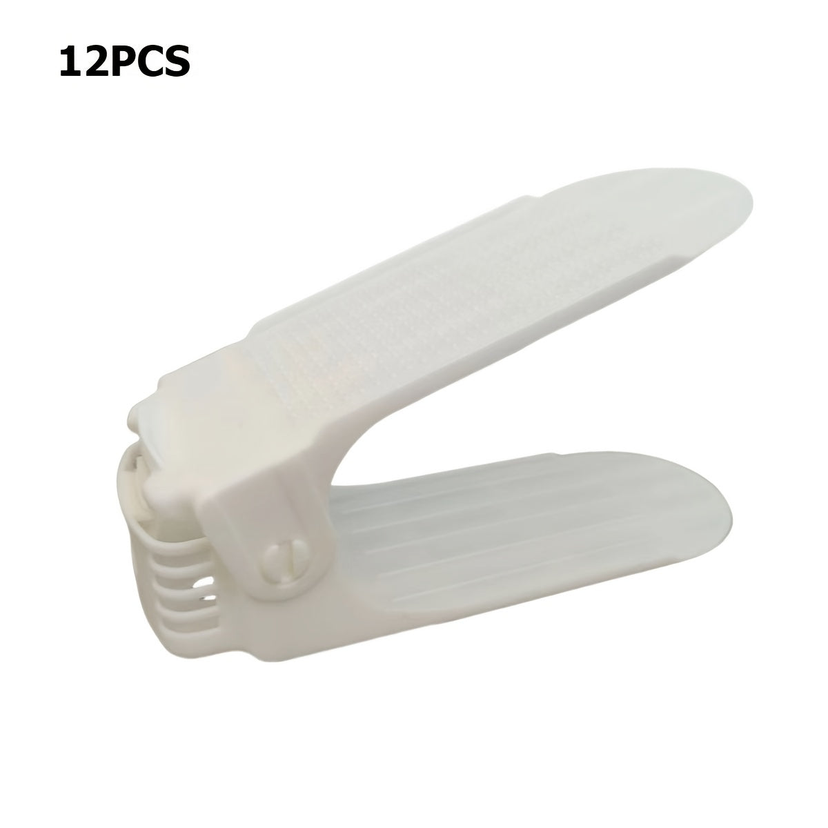 12pcs Space Saving Helper. Second Generation Adjustable Height Space Saving Shoe Rack\u002FShoe Storage Rack\u002FDouble Layer Shoe Holder Storage Rack\u002FShoe Slot\u002FSlippers Storage Rack