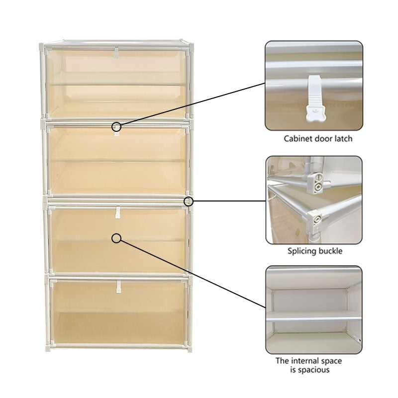 HOT-2025 Extra Large Shoe Organizer Assembly Shoe Organizer Dust-Proof Shoe Container Footwear Storage Rack Easy Assembly Multi-Level Storage Shoe Organizer Space-Saving Ideal for Hallway, Living Area, Bedroom, Flat, Home Necessity